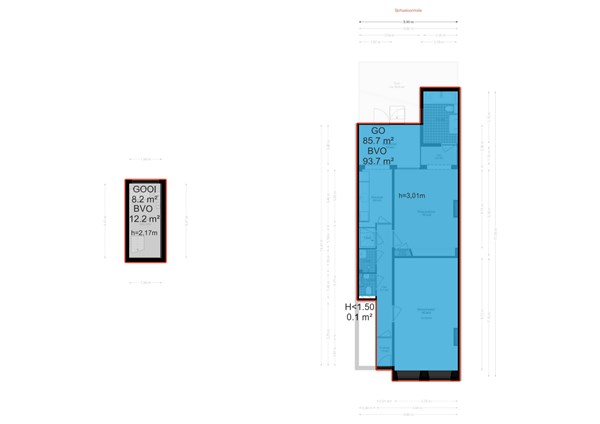 Floorplan - Tweede Oosterparkstraat 184, 1092 BT Amsterdam